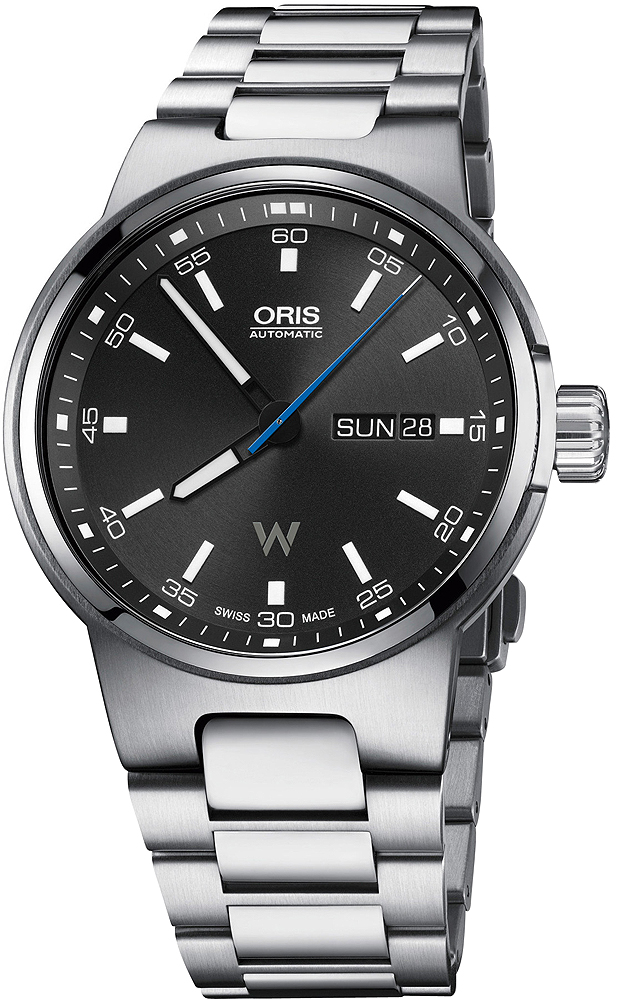 01 735 7716 4154-07 8 24 50 Oris Williams F1 Team Day Date 42mm